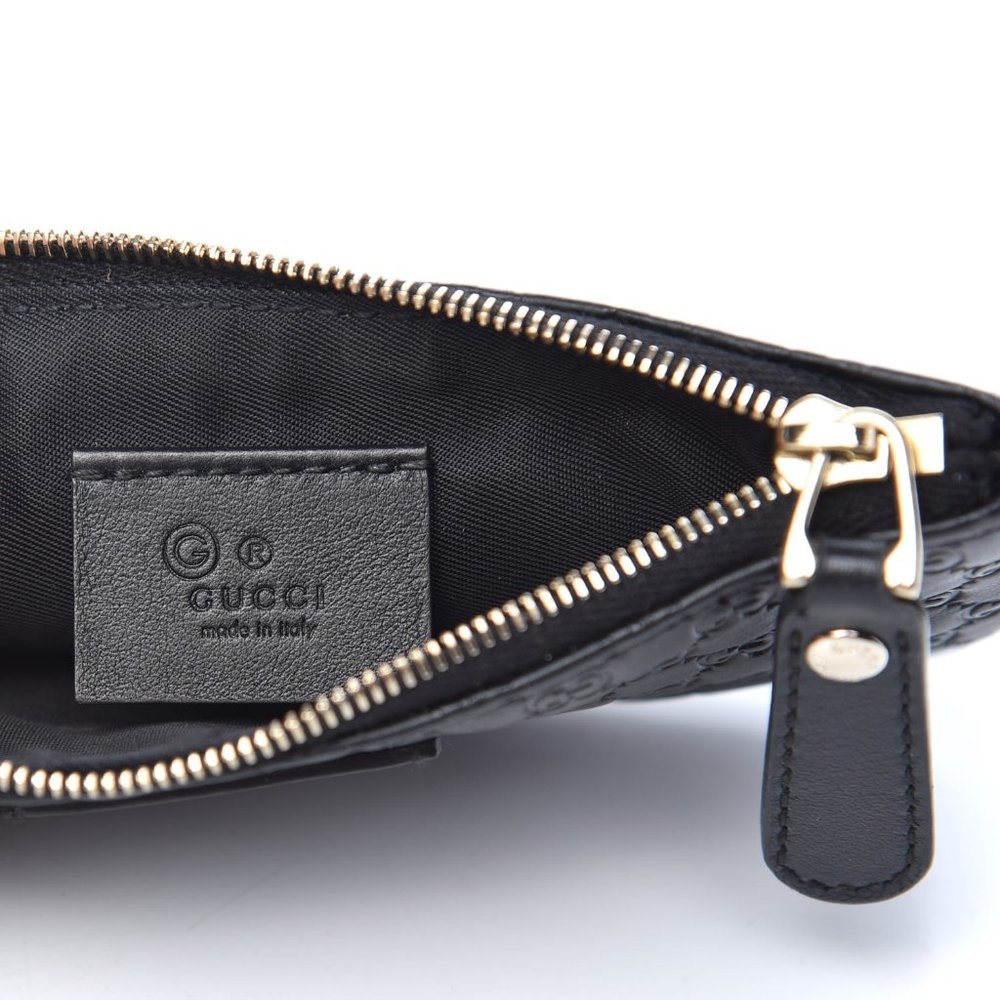 Gucci Microguccissima Key Chain Coin Pouch Black NEW IN BOX - Picture 8 of 15